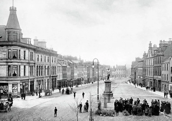 Framed Print : High Street Montrose Victorian period Framed Print : High Street Montrose Victorian period