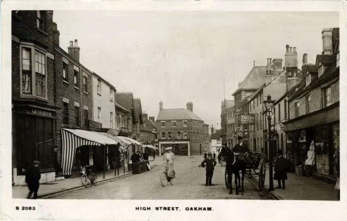 Framed Print : High Street, Oakham, England Framed Print : High Street, Oakham, England