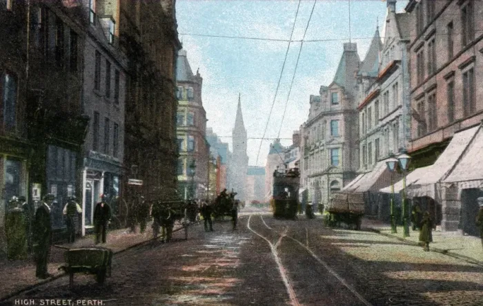 Framed Print : High Street, Perth, Perthshire Framed Print : High Street, Perth, Perthshire