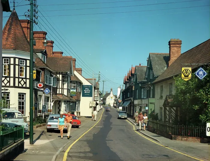 Framed Print : High Street, Porlock Framed Print : High Street, Porlock