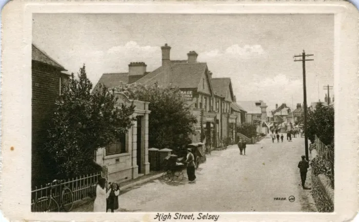 Framed Print : High Street, Selsey, Sussex Framed Print : High Street, Selsey, Sussex
