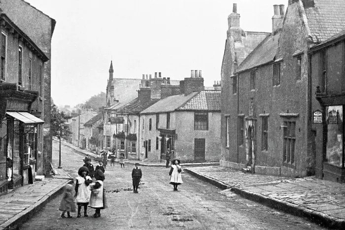 Framed Print : High Street, Sherburn in Elmet early 1900's Framed Print : High Street, Sherburn in Elmet early 1900's
