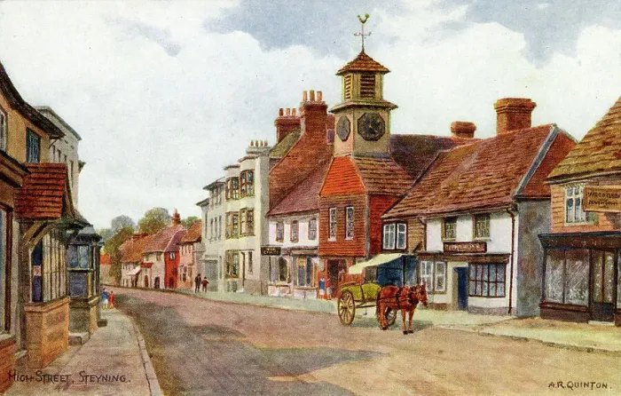 Framed Print : High Street, Steyning, West Sussex Framed Print : High Street, Steyning, West Sussex