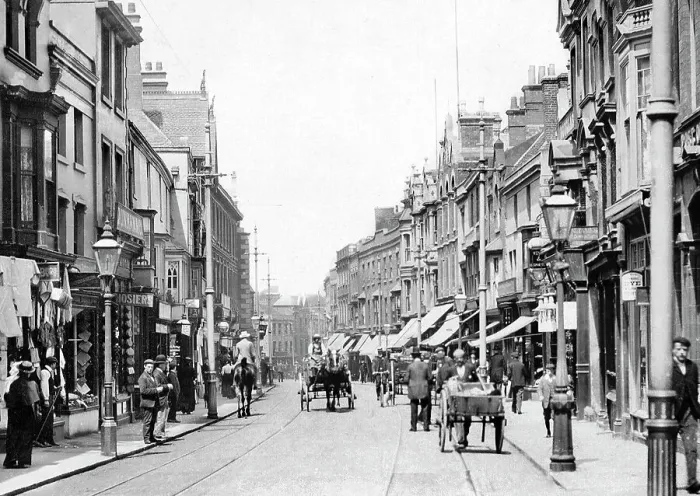 Framed Print : High Street Stourbridge Victorian period Framed Print : High Street Stourbridge Victorian period