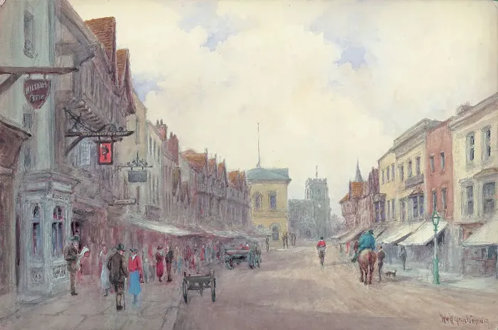 Framed Print : High Street, Stratford-upon-Avon Framed Print : High Street, Stratford-upon-Avon