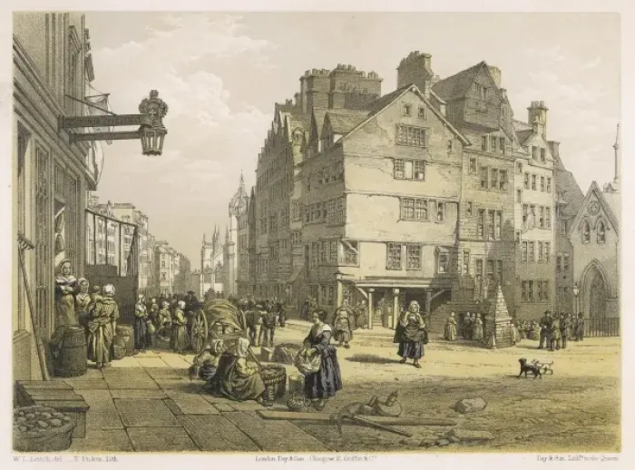 Framed Print : High Street from West Bow, Lawnmarket, Edinburgh Framed Print : High Street from West Bow, Lawnmarket, Edinburgh