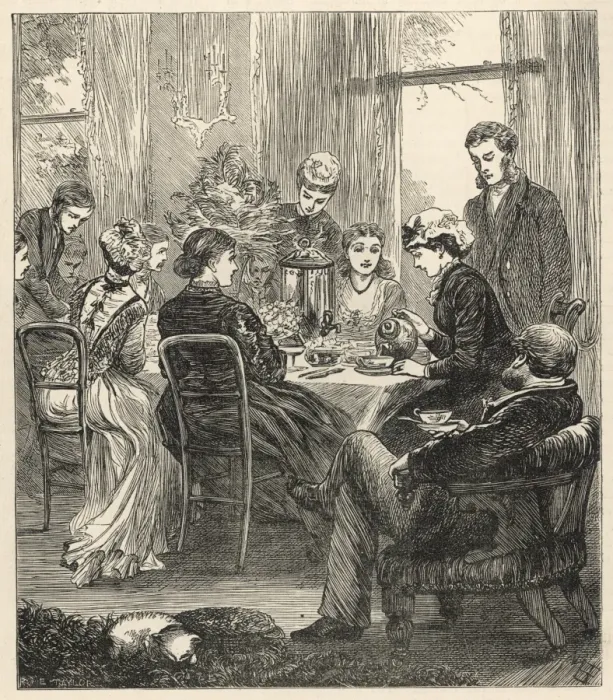 Framed Print : HIGH TEA 1878 Framed Print : HIGH TEA 1878
