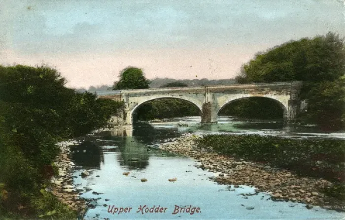 Framed Print : Higher - Upper Hodder Bridge, Near Barrow, Lancashire Framed Print : Higher - Upper Hodder Bridge, Near Barrow, Lancashire