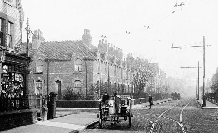 Framed Print : Highfield Road, Wheatley, Doncaster early 1900's Framed Print : Highfield Road, Wheatley, Doncaster early 1900's