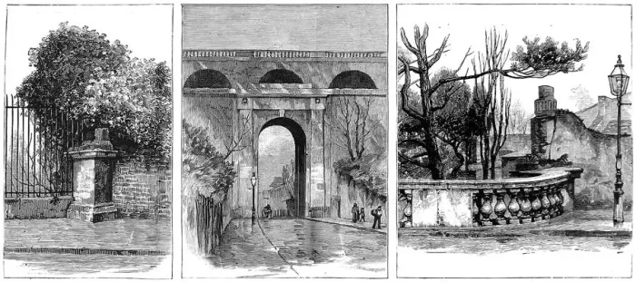 Framed Print : Highgate Archway, London, 1886 Framed Print : Highgate Archway, London, 1886