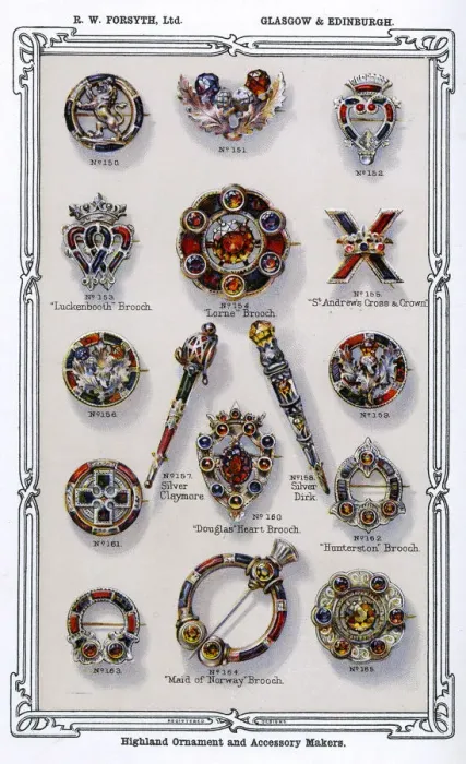 Framed Print : HIGHLAND BROOCHES C1902 Framed Print : HIGHLAND BROOCHES C1902