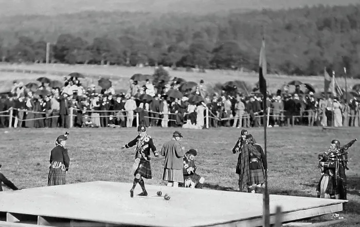 Framed Print : Highland Dancing at a Highland Games Victorian period Framed Print : Highland Dancing at a Highland Games Victorian period