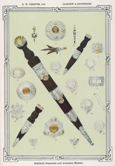 Framed Print : Highland Dirk Etc C1902 Framed Print : Highland Dirk Etc C1902