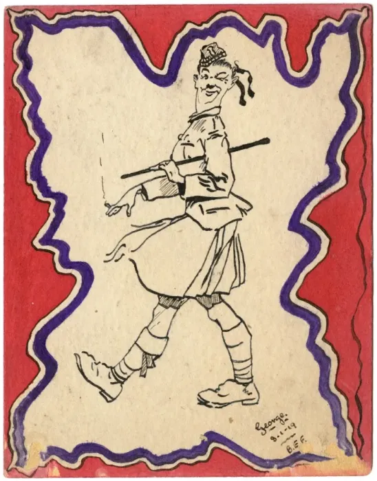 Framed Print : Highland soldier by World War One Framed Print : Highland soldier by World War One