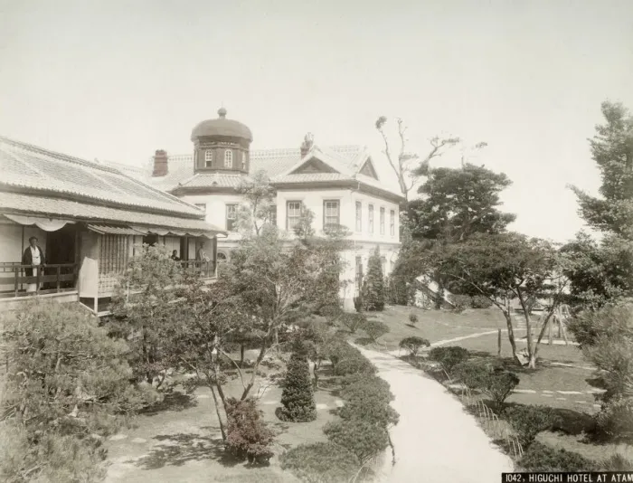 Framed Print : Higuchi Hotel at Atami, Japan, c. 1880 s Framed Print : Higuchi Hotel at Atami, Japan, c. 1880 s