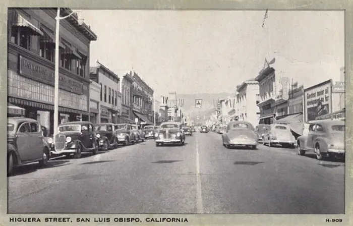 Framed Print : Higuera Street, San Luis Obispo, California, USA Framed Print : Higuera Street, San Luis Obispo, California, USA