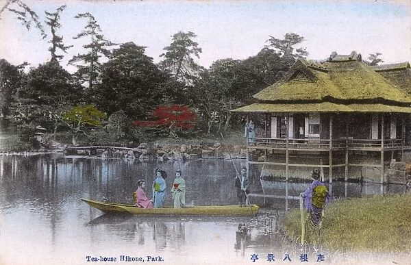 Hikone, Japan - Teahouse at Genkyu-en Garden
