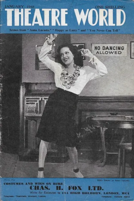 Framed Print : Hilda Simms (cover of Theatre World) Framed Print : Hilda Simms (cover of Theatre World)