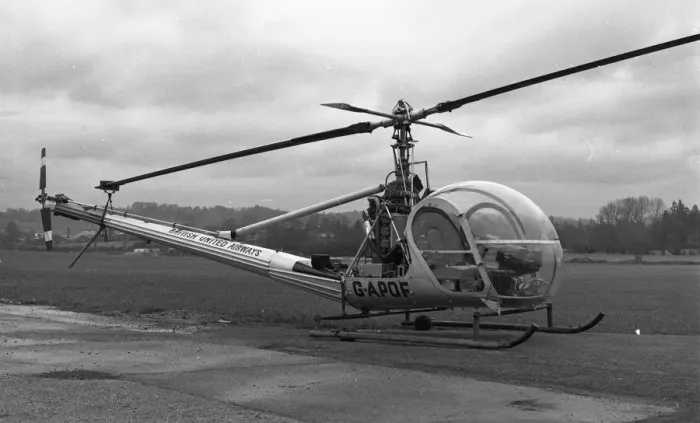 Framed Print : Hiller UH-12c G-APOF