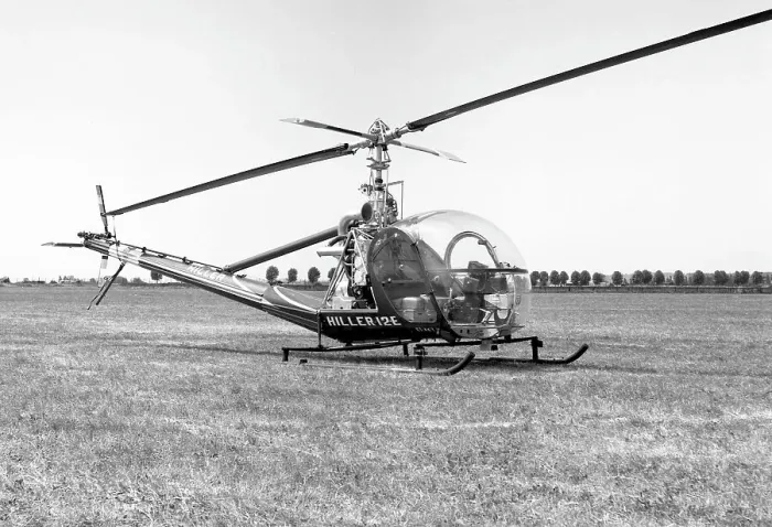 Framed Print : Hiller UH-12E EI-AKT Framed Print : Hiller UH-12E EI-AKT