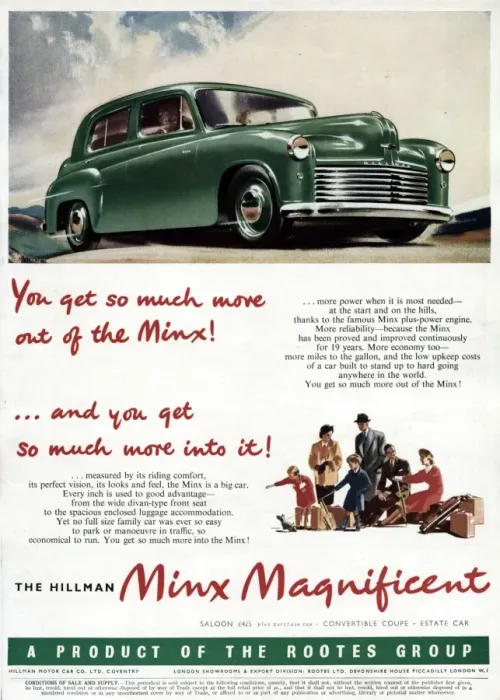 Framed Print : Hillman Minx Magnificent Framed Print : Hillman Minx Magnificent