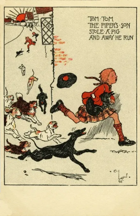Framed Print : Hills. Tom Tom The Pipers Son. Cecil Aldin. 1898. jpg Framed Print : Hills. Tom Tom The Pipers Son. Cecil Aldin. 1898. jpg