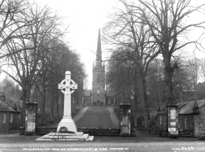 Framed Print : Hillsborough Parish Church(C of I) and War Memorial Framed Print : Hillsborough Parish Church(C of I) and War Memorial