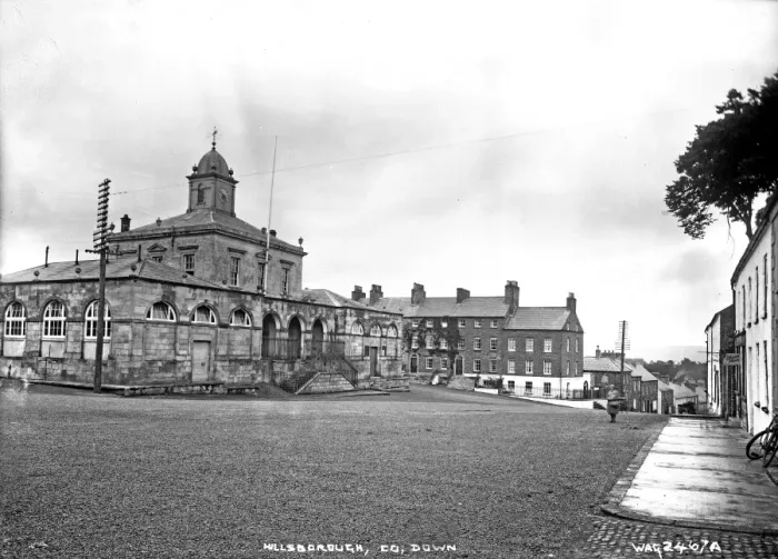 Framed Print : Hillsborough Square and Market House, Co. Down Framed Print : Hillsborough Square and Market House, Co. Down