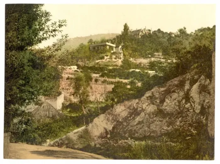 Framed Print : Hillside, Mentone, Riviera (i. e. Menton, France) Framed Print : Hillside, Mentone, Riviera (i. e. Menton, France)