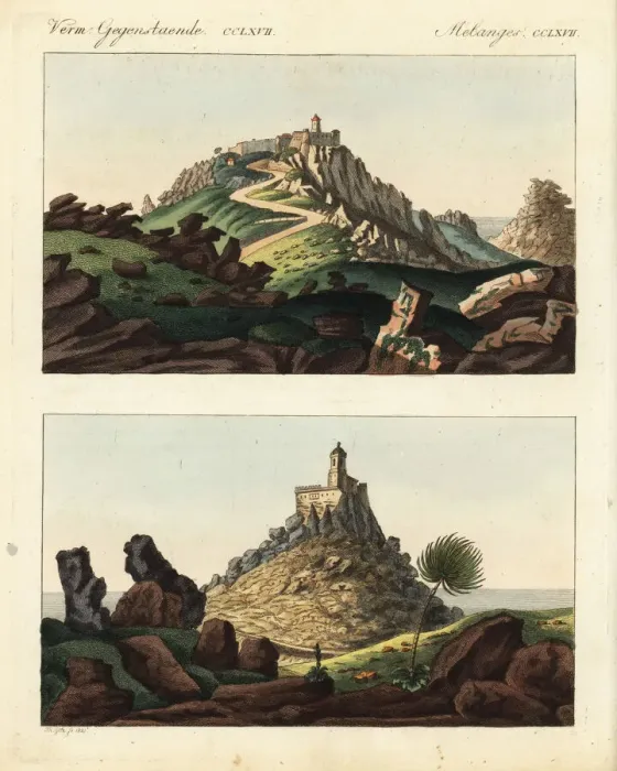 Framed Print : Hilltop abbeys in Portugal and Belgium Framed Print : Hilltop abbeys in Portugal and Belgium