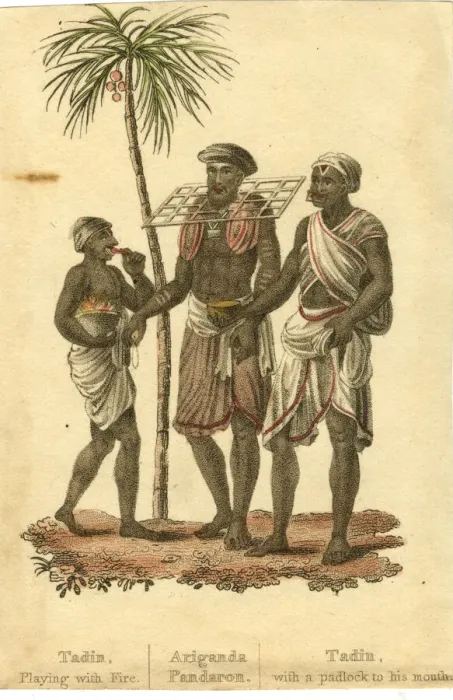 Framed Print : Hindu Customs - three men Framed Print : Hindu Customs - three men