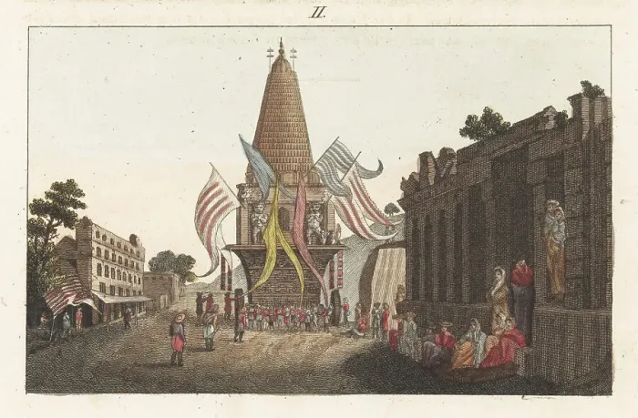 Framed Print : Hindu festival with chariot procession at Mysuru, India Framed Print : Hindu festival with chariot procession at Mysuru, India