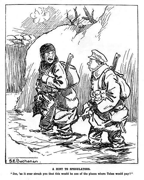A Hint to Speculators, trench humour, WW1