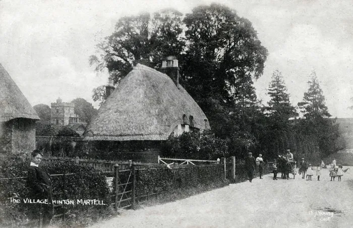 Framed Print : Hinton Martell, Wimborne, Dorset - The Village. Date: circa 1905 Framed Print : Hinton Martell, Wimborne, Dorset - The Village. Date: circa 1905