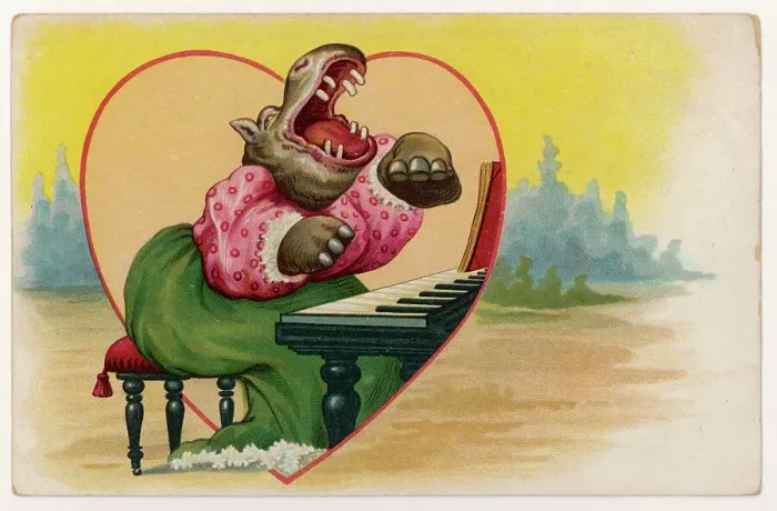 Framed Print : Hippo at the Keyboard Framed Print : Hippo at the Keyboard