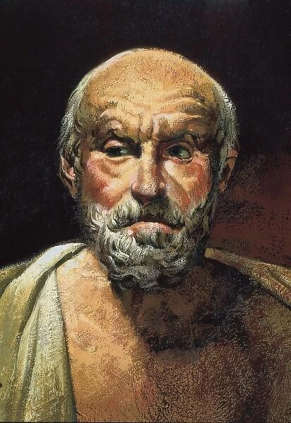Hippocrates (C. HIPPOCRATES (c. 460 BC - 377 BC). Greek physician. Oil on canvas