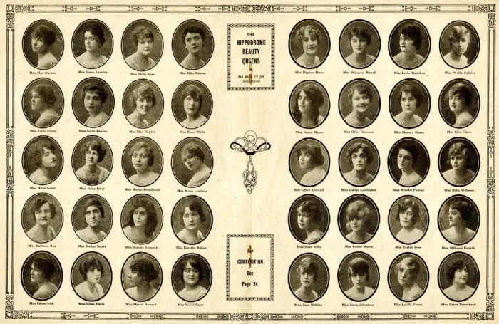 Framed Print : The Hippodrome Beauty Queens, London Framed Print : The Hippodrome Beauty Queens, London