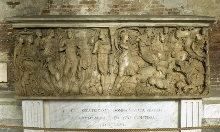 Framed Print : Hippolytus and Phaedra sarcophagus. Late Roman Style. Cemete Framed Print : Hippolytus and Phaedra sarcophagus. Late Roman Style. Cemete