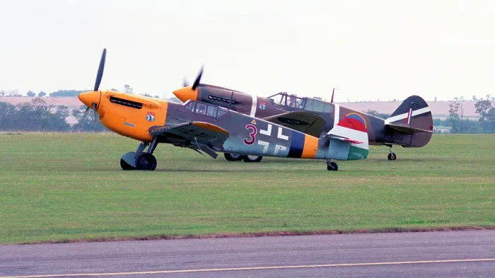 Framed Print : Hispano HA.1112 Buchon G-BOML