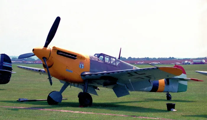 Framed Print : Hispano HA.1112-M1L Buchon G-BOML Framed Print : Hispano HA.1112-M1L Buchon G-BOML