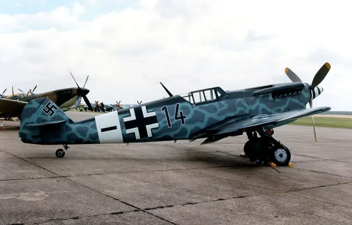 Framed Print : Hispano HA.1112-M1L Buchon G-HUNN Framed Print : Hispano HA.1112-M1L Buchon G-HUNN