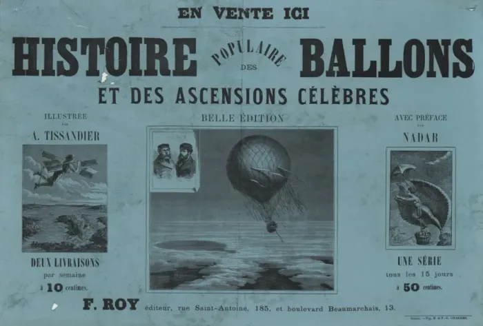 Framed Print : Histoire populaire des ballons et des ascensions celebres Framed Print : Histoire populaire des ballons et des ascensions celebres