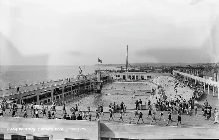 Framed Print : Historic Bathing Pool in Hastings Framed Print : Historic Bathing Pool in Hastings