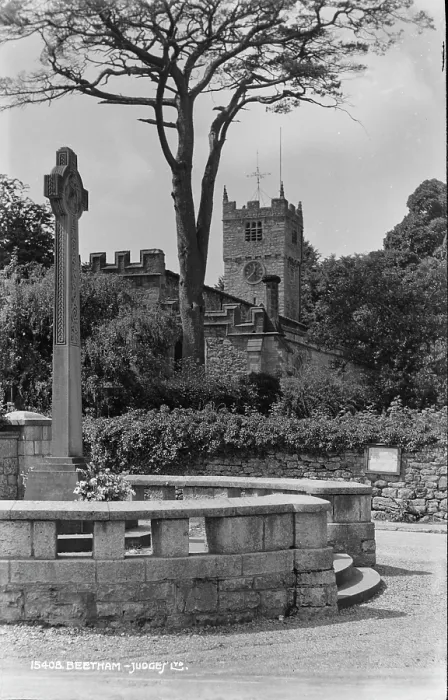 Framed Print : Historic Beetham Church and Cross Framed Print : Historic Beetham Church and Cross
