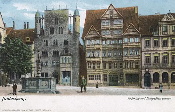 Framed Print : Historic buildings in Hildesheim, Germany Framed Print : Historic buildings in Hildesheim, Germany