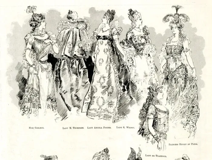 Framed Print : Historic Fancy Dress Ball at Devonshire House, London Framed Print : Historic Fancy Dress Ball at Devonshire House, London