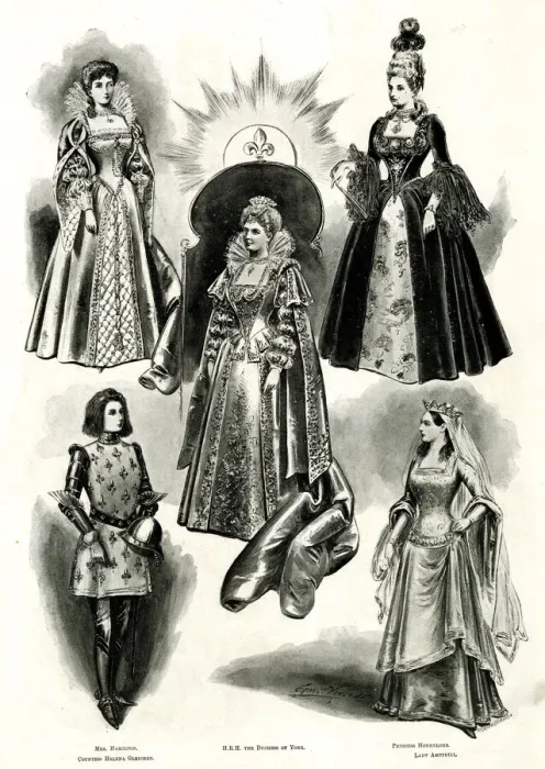 Framed Print : Historic Fancy Dress Ball at Devonshire House, London Framed Print : Historic Fancy Dress Ball at Devonshire House, London