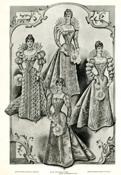 Framed Print : Historic Fancy Dress Ball at Devonshire House, London Framed Print : Historic Fancy Dress Ball at Devonshire House, London