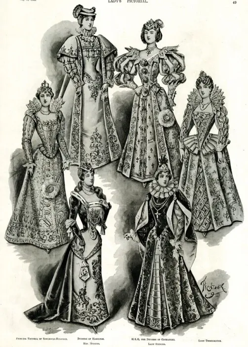 Framed Print : Historic Fancy Dress Ball at Devonshire House, London Framed Print : Historic Fancy Dress Ball at Devonshire House, London