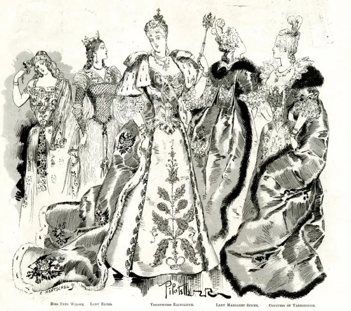 Framed Print : Historic Fancy Dress Ball at Devonshire House, London Framed Print : Historic Fancy Dress Ball at Devonshire House, London